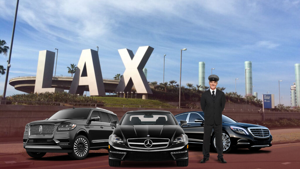 Luxury limo at LAX airport